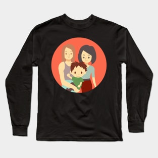 Family with two moms Long Sleeve T-Shirt